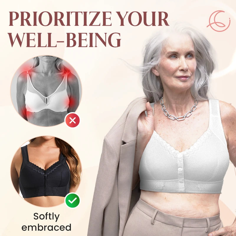 Moona Bra - Front Closure Breathable Bra for Seniors - LAST DAY SALE 80% OFF