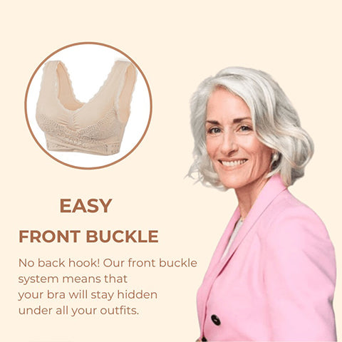 Buckle Bra – Comfy Corset Bra Front Cross Side Buckle Lace Bras