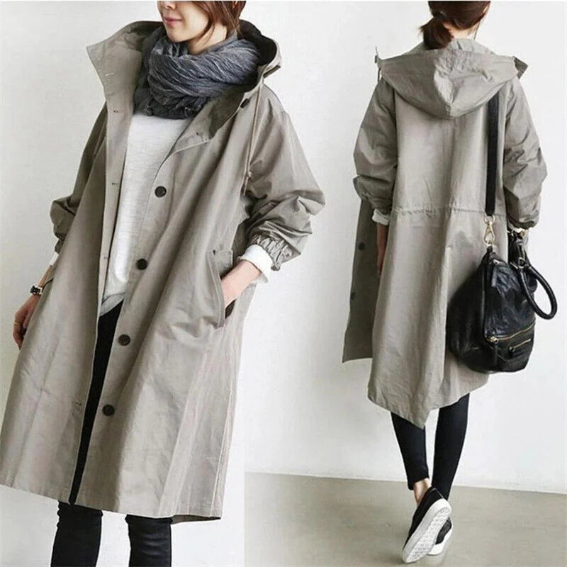 Classics Agave - Hooded Trench Coat - Last Day 49%OFF