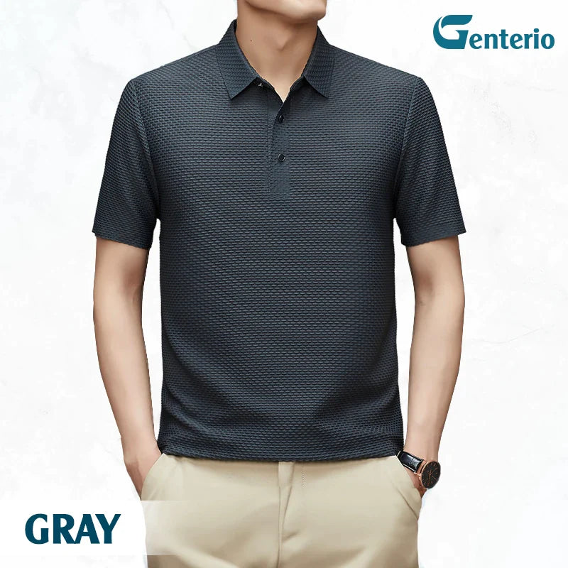 LuxePolo - Men's Icy Silk Anti-wrinkle Polo Shirt | LAST DAY 70% OFF