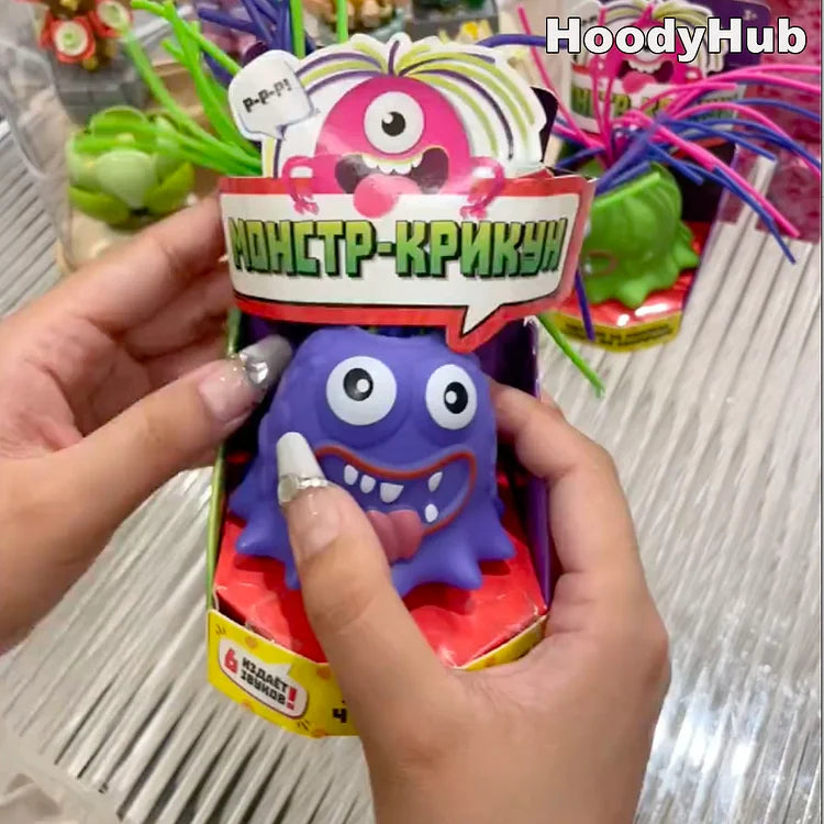 Hair pulling Screaming Monsters -Stress Relief Funny Trickery-Venting Novelty Stress Relief Toys