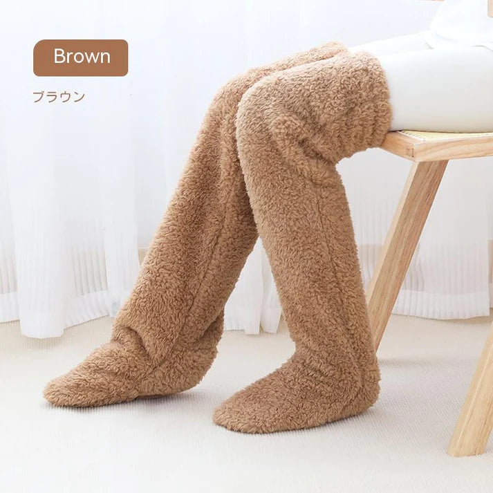 Warm Cold Leg Knee Joint Cold-proof Over-the-knee Sleeping Socks