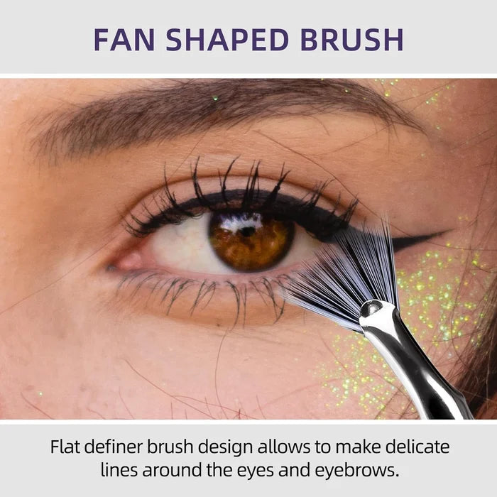 Folding Angle Scalloped Lash Brush - Hot Sale 49% OFF