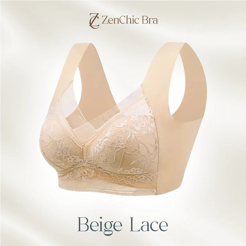 Lace anti-exposure seamless bra