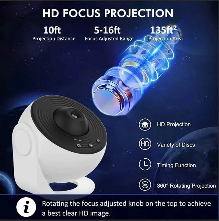 12 in 1 Night Light Galaxy Projector Starry Sky 360° Rotate Jwere - 2024 New Year Hot Sales 30% OFF