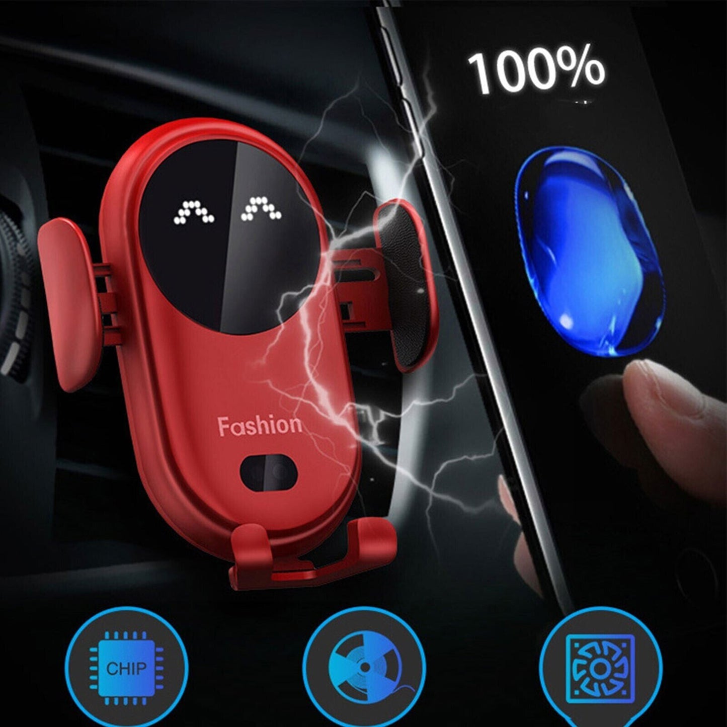 Smart Car Wireless Charger Phone Holder - 49% OFF