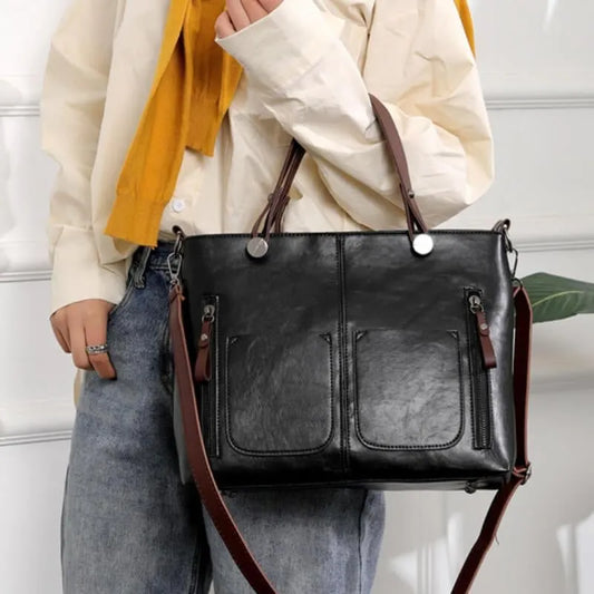 Ladies vintage leather shoulder bag - Hot SALE-49% OFF