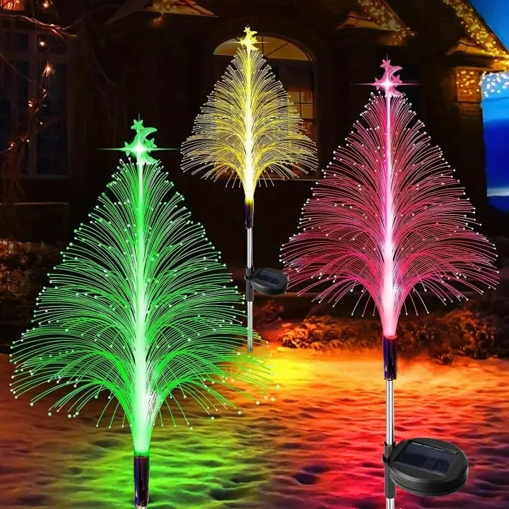 Archictisete 7 Color Changing Solar Christmas Trees Lights