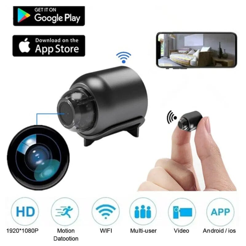 Mini Wifi Camera 1080P HD - Night Vision Included