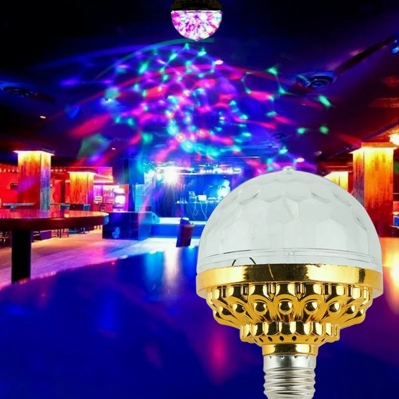 Colorful Rotating Disco Ball Light