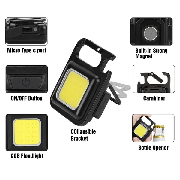 Multifunctional Keychain Rechargeable Light - 2023- (Christmas Hot Sale- 49% OFF)