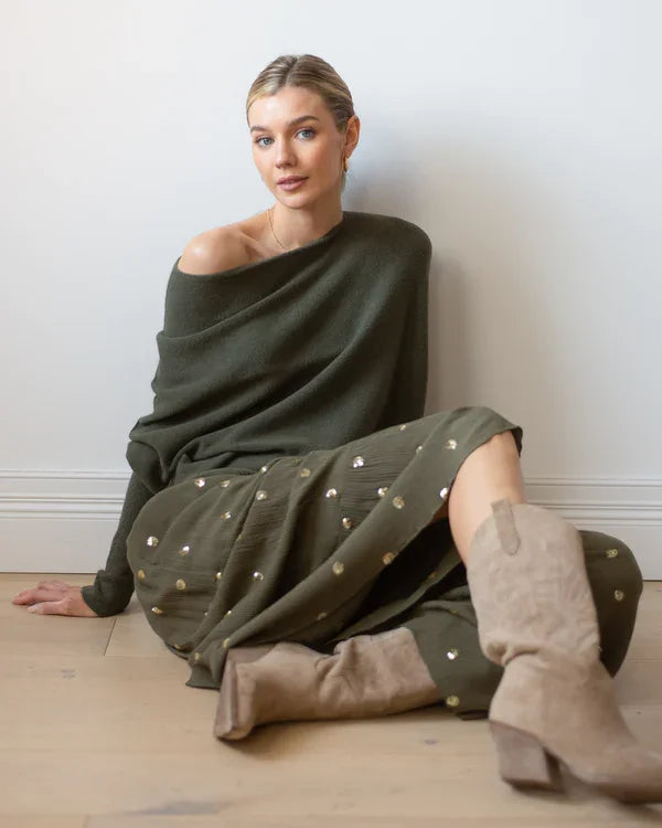 Asymmetric Draped Jumper (Buy 2 Vip Shipping)