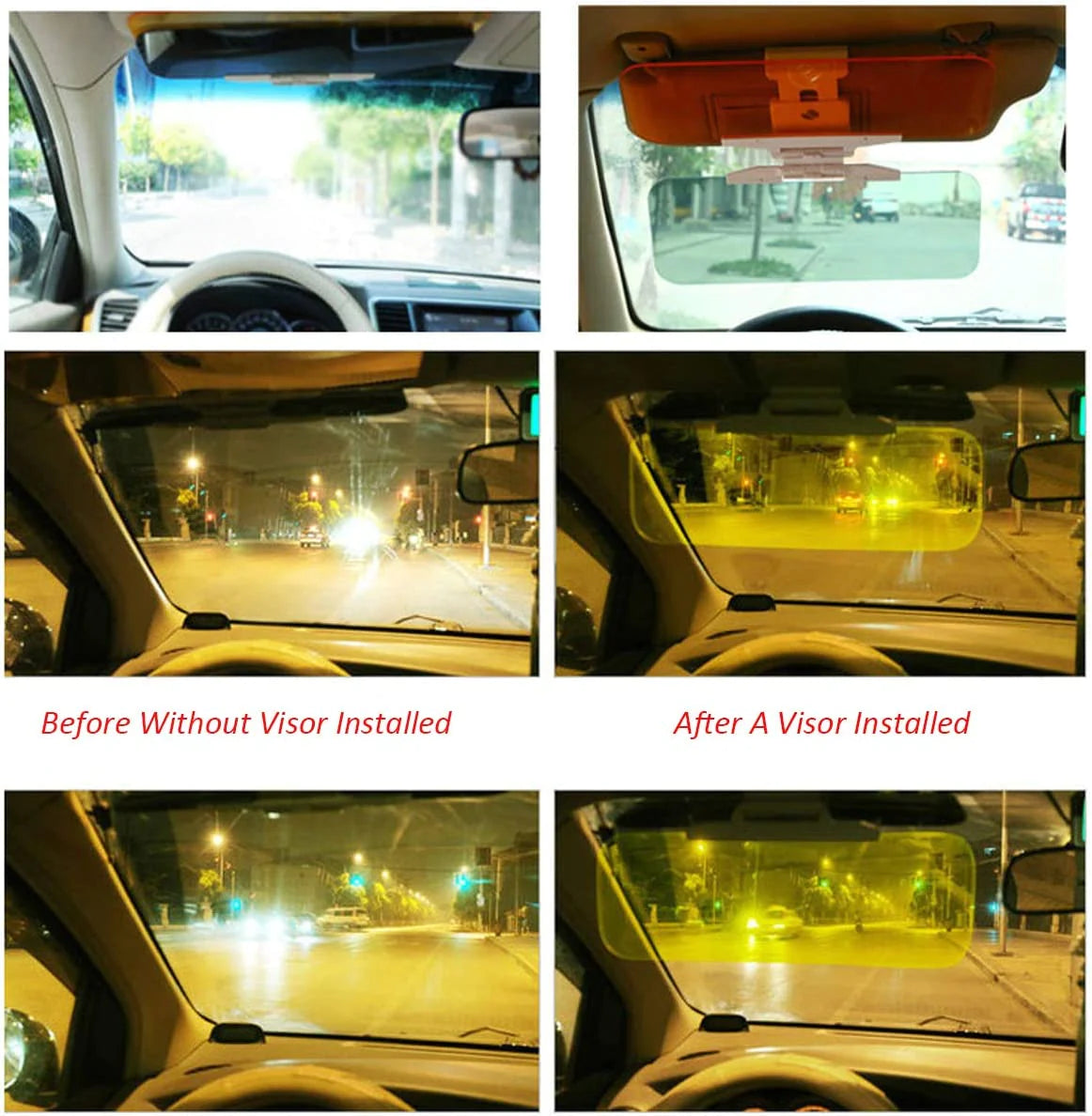 2 in 1 Car Anti-Glare Sun Visor - 2024 New Year Sale Off 50%