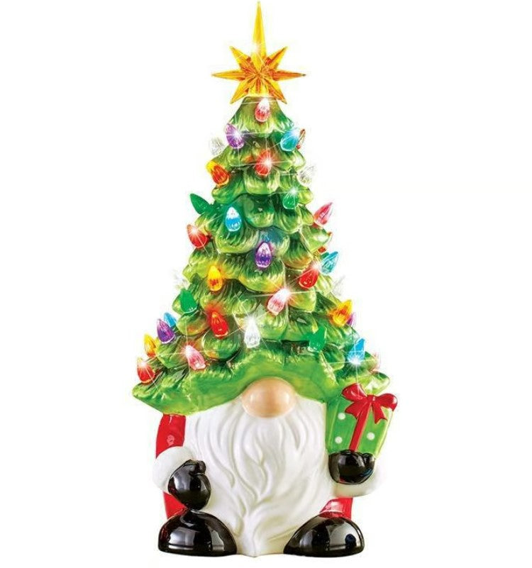 Christmas dwarf decoration with light