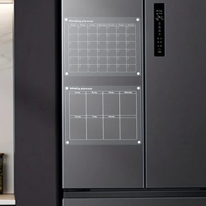 Magnetic Schedule Planner For Fridge【Permanently reusable】