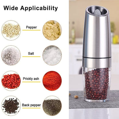 Automatic Electric Gravity Induction Salt & Pepper Grinder - Hot Sale 50% Off