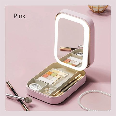 LED Three-Color Adjustable Makeup Mirror