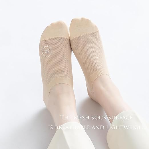 Ultra Thin Liner Socks Non Slip ComBed Cotton No Show Socks - Hot sale 50% Off