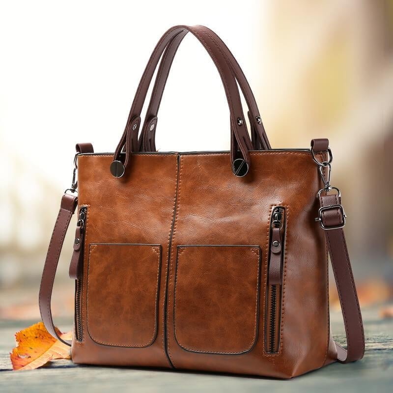 Ladies vintage leather shoulder bag - Hot SALE-49% OFF