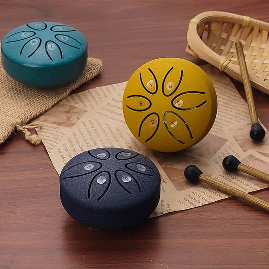 Buddha Stones Mini Steel Tongue Drum Kit (3 Inch) - Early Christmas Sale - 49% OFF