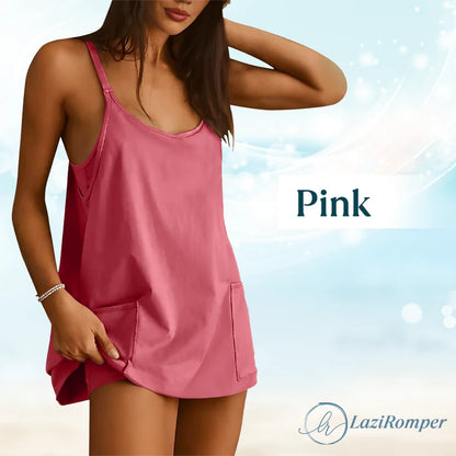 LaziRomper - Camisole Romper with Built-in Layers - Hot Sale 50% Off