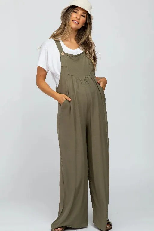 Plus Size Wide Leg Overalls Jumpsuit (Buy 2 Vip Shipping)