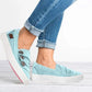 Women Casual Button Comfy Sneakers