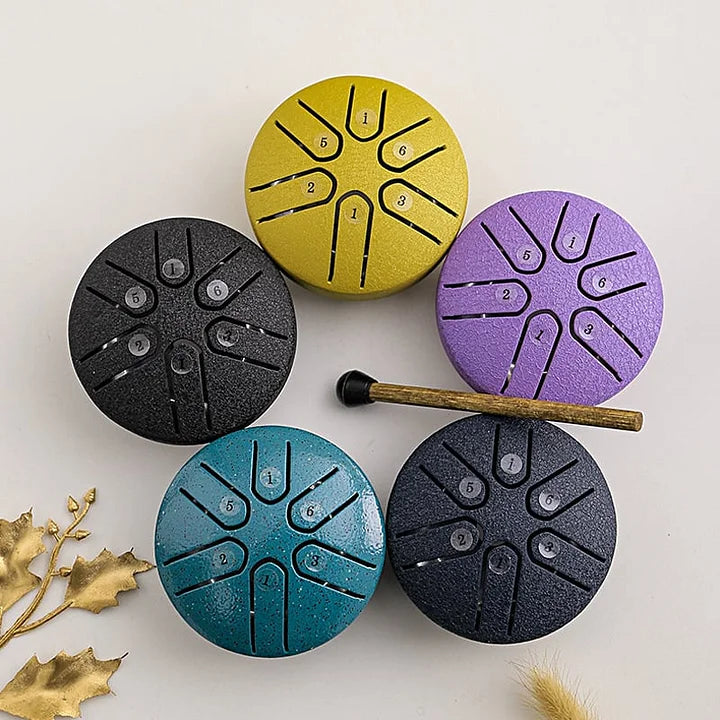 Buddha Stones Mini Steel Tongue Drum Kit (3 Inch) - Early Christmas Sale - 49% OFF