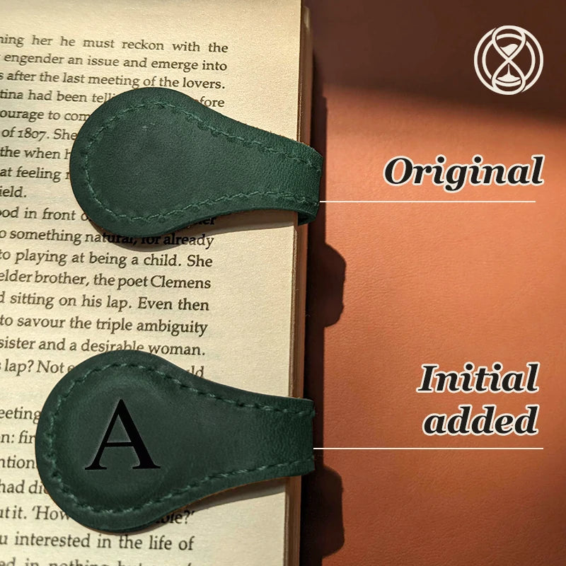 TimelessMark  - Personalized Magnetic Leather Bookmark - LAST DAY SALE 75% OFF