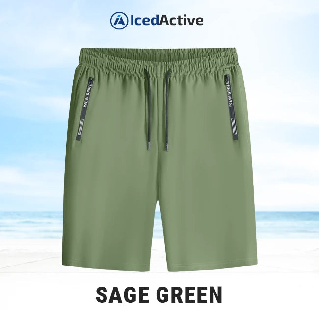 IcedActive - Unisex Ice Silk Quick Drying Stretch Shorts - Hot Sale 50% Off