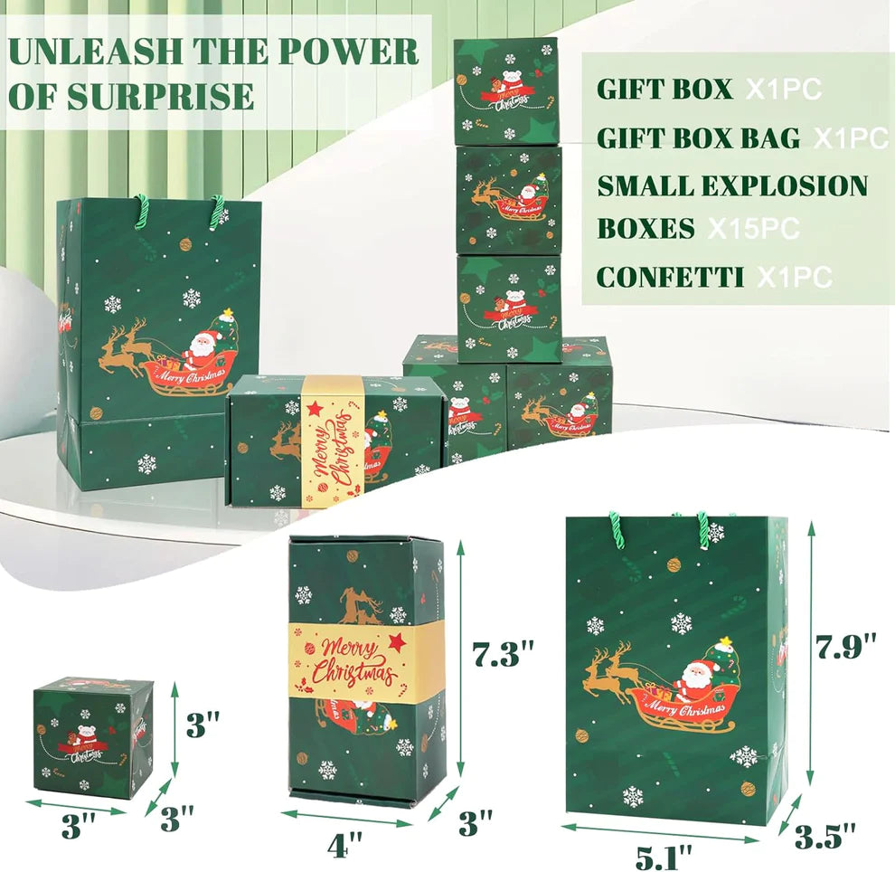 Surprise Gift Box Explosion - 2023 Newly Merry Christmas Surprise Gift