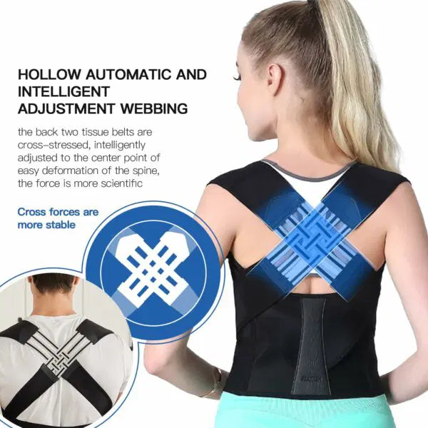 Adjustable Back Posture Belt Office Home Gym Unisex - 2024 New Year Hot Sale 50%