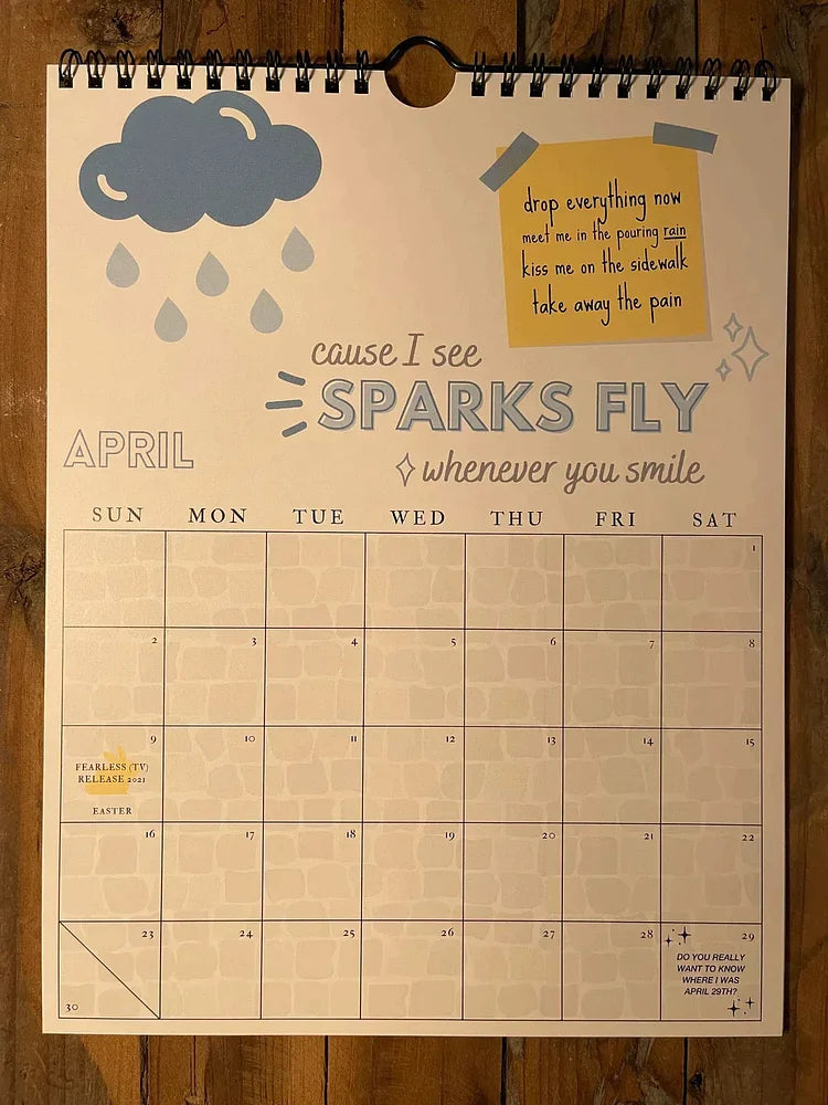 2024 TS LYRICS CALENDAR