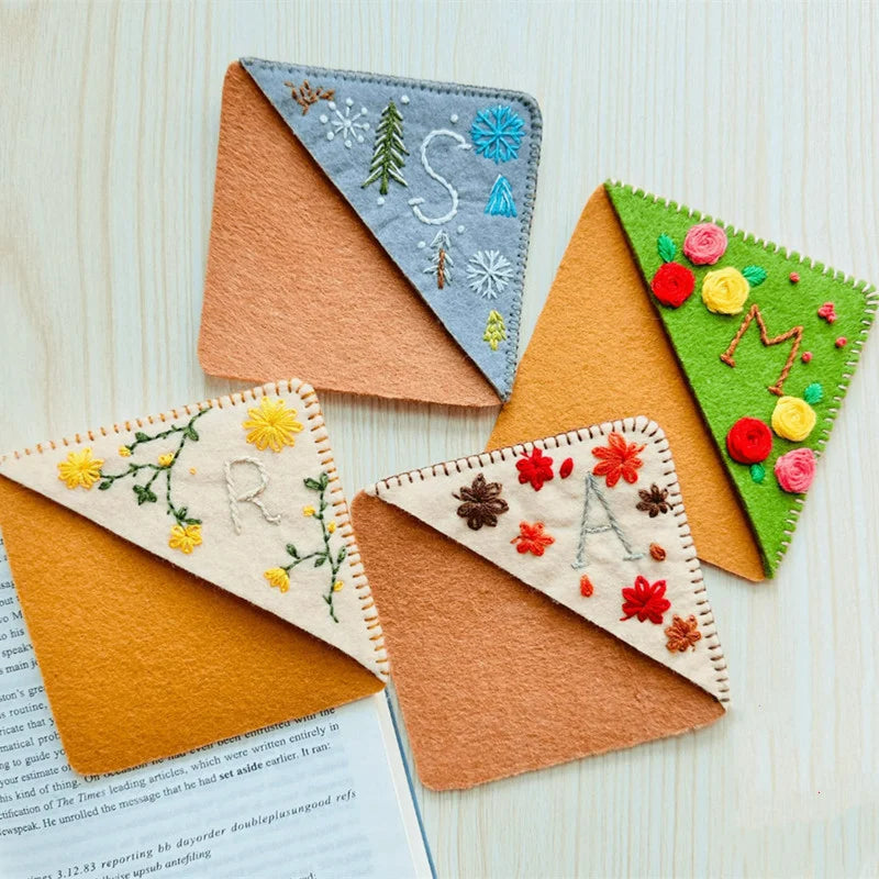 Personalized Embroidery Felt Bookmarks