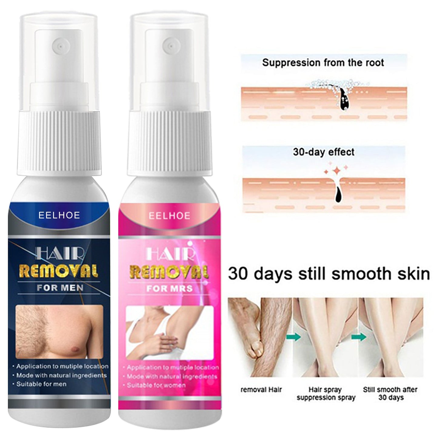 2023 New Sobeeriond Semi-permanent Hair Removal Spray - Last day early adopter price