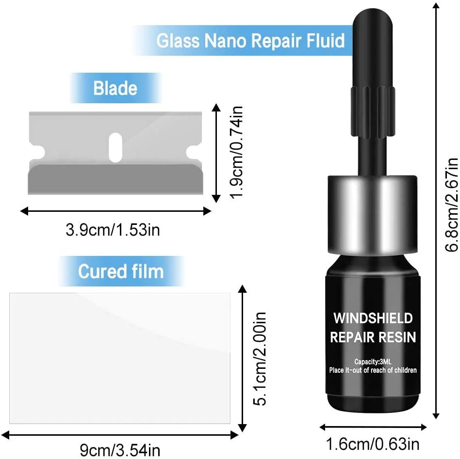 Car glass window liquid nano repair kit - Hot sale 50%