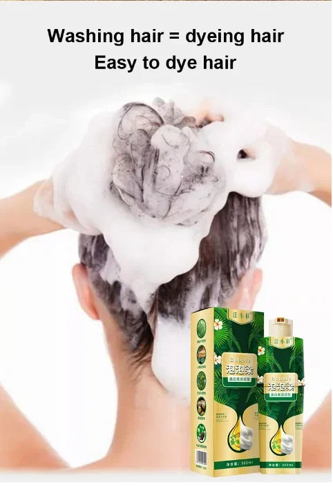 Plant Bubble Hair Dye Shampoo（BUY 2 GET FREE SHIPPING） - Last day 48% OFF