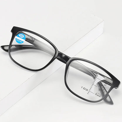 FASHION ANTI-BLUE LIGHT PROGRESSIVE MULTI-FOCUS READING GLASSES