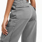 SilkennStrands- High Waist Cargo Pants