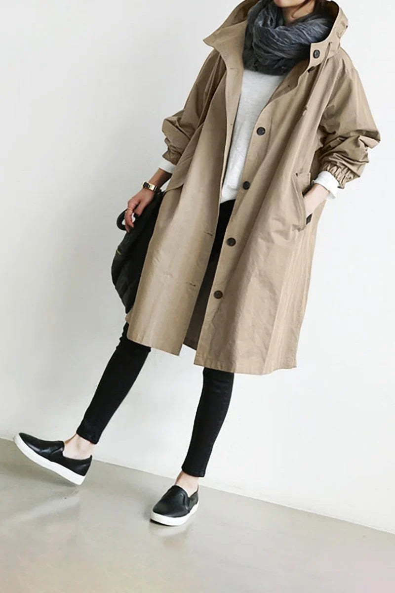 Classics Agave - Hooded Trench Coat - Last Day 49%OFF