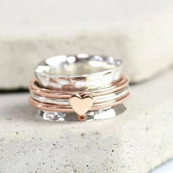 Self Love Spinner Heart Ring - Promotion 49% OFF