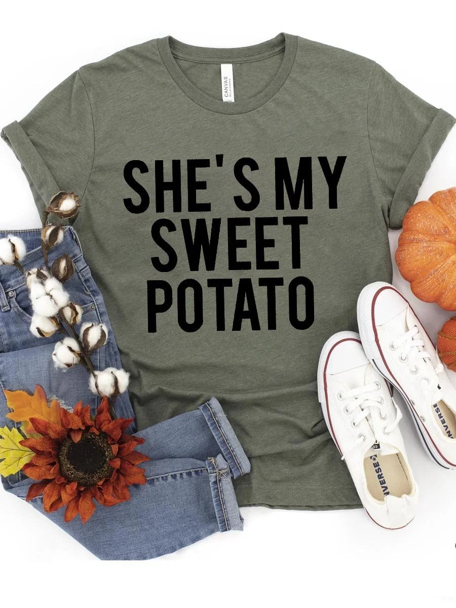 She's My Sweet Potato I Yam Matching T-shirts