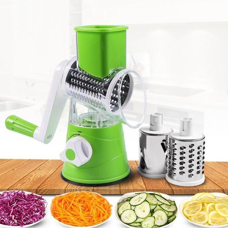 kitchen Artifact 3 in 1 Rotary Cheese Grater Vegetable Slicer