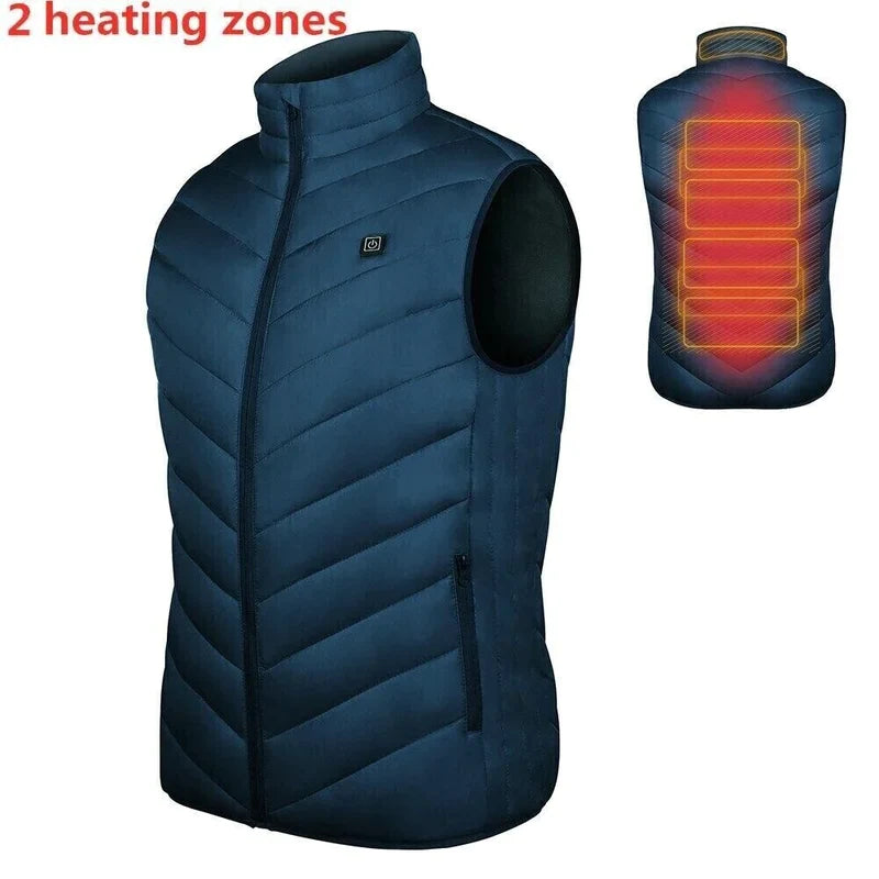 Heatwavegear - Two-touch 15 Heat Zones LED Controller Heated Vest For Men & Women 2023 Updated Version - Hot Sale 50% Off