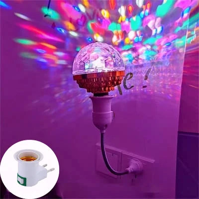 Colorful Rotating Disco Ball Light