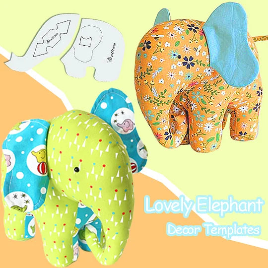 Lovely Elephant Decor Template- With Instructions