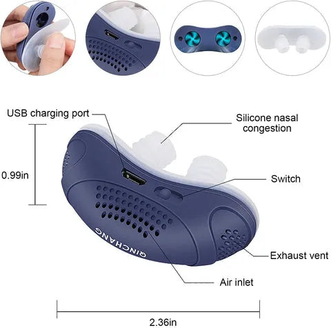 MICRO-CPAP ANTI SNORING - 2023 THE FIRST HOSELESS, MASKLESS