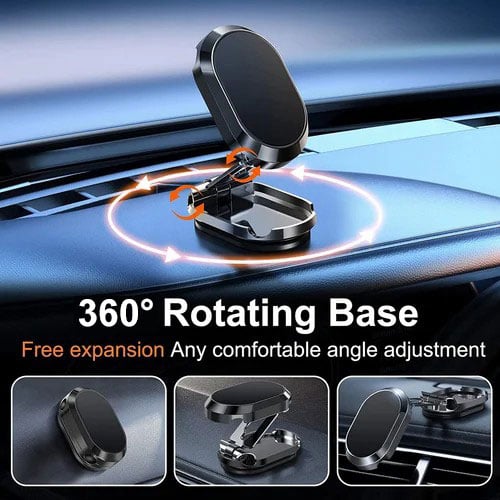 Alloy Folding Magnetic Car Phone Holder - Last Day Promotion 49% OFF