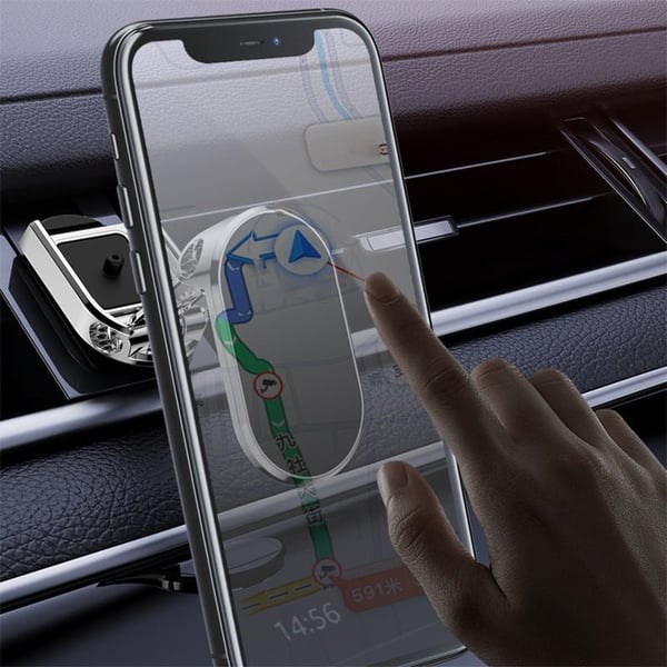 Alloy Folding Magnetic Car Phone Holder