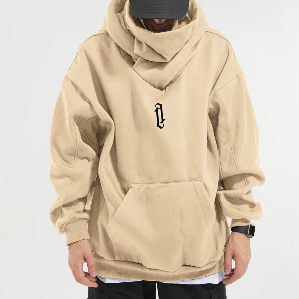 Buroen – Ninja Double Neckline Cotton Hip Hop Hoodie – Hot Sale 50% Off